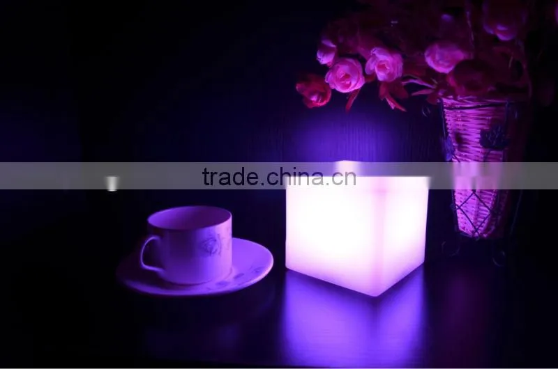 color changing cube shape table lamp for home bar hotel