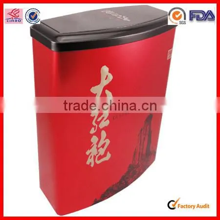 rectangle tin box for tea