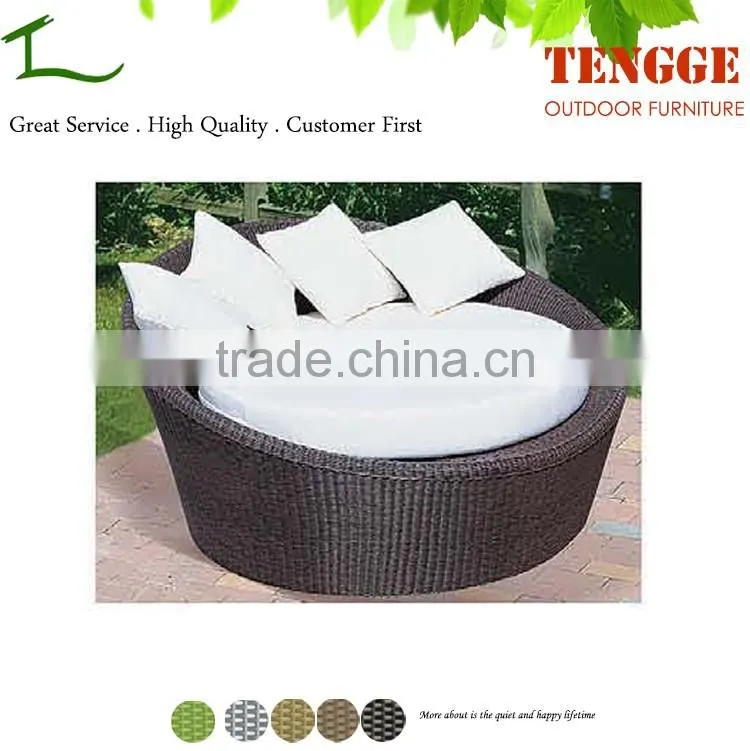 YH-8003 Outdoor round rattan wicker recreation lounger