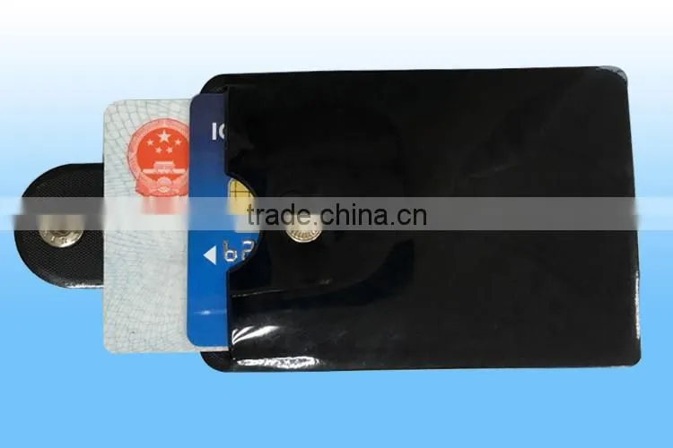 Fashionable pvc business card holder with keyring,plastic card case with keyring