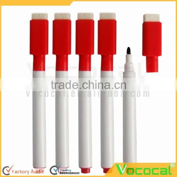 10 Pcs Rewritable White Board Dry Erase Markers Pens With Eraser Cap
