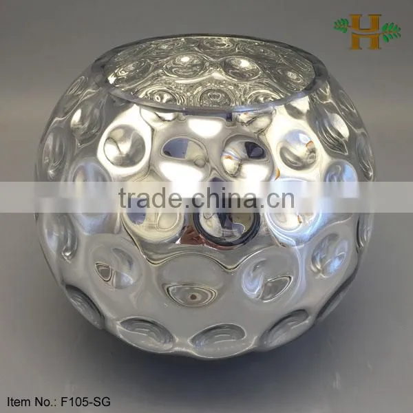 Handblown Silver Decoration Christmas Glass Ball