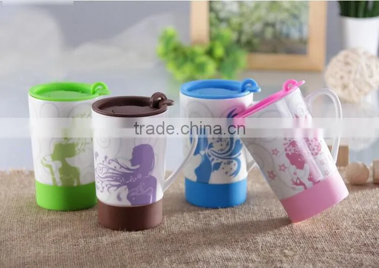 china coffee mugs with plastic lid,cheap mug