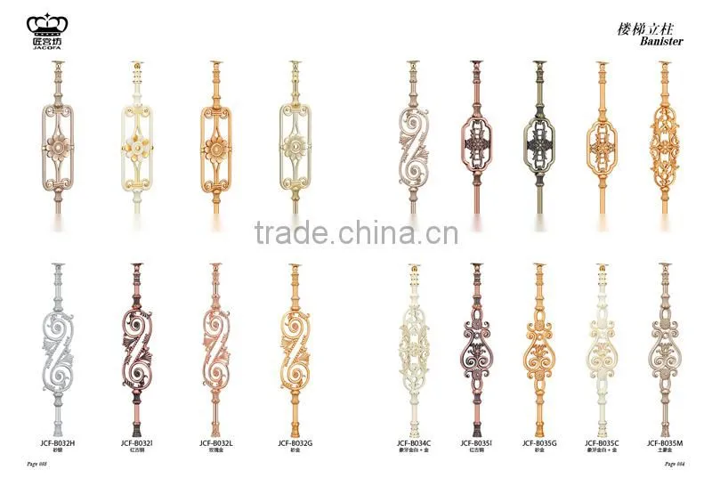 Luxury Design Decorative Powder Coated Cast Aluminum Balcony Railing