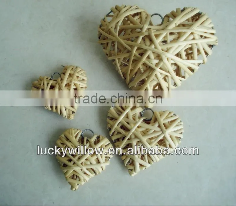 2013 wicker hanging heart for home&garden decration/Christmas craft