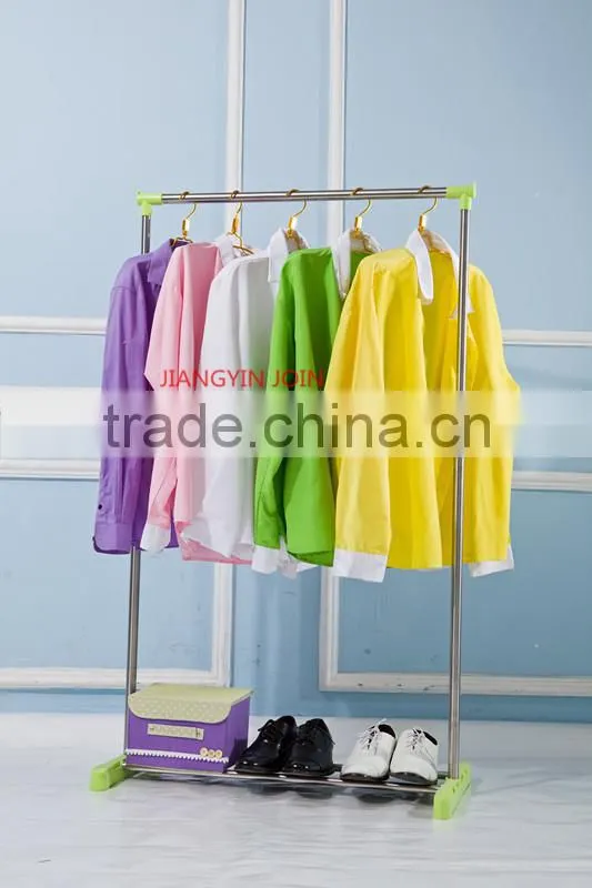 2032D Foldable Metal cloth rack with stand / Coat Hanger