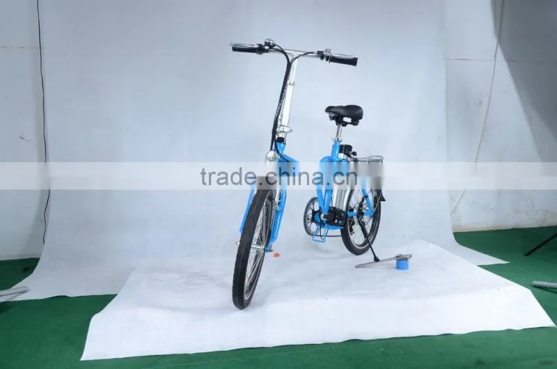 electric folding bicycle in a light weight