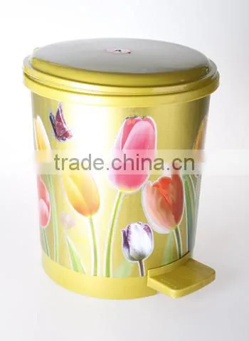 Big Size Foot Pedal Customized Logo Plastic Dust Bin