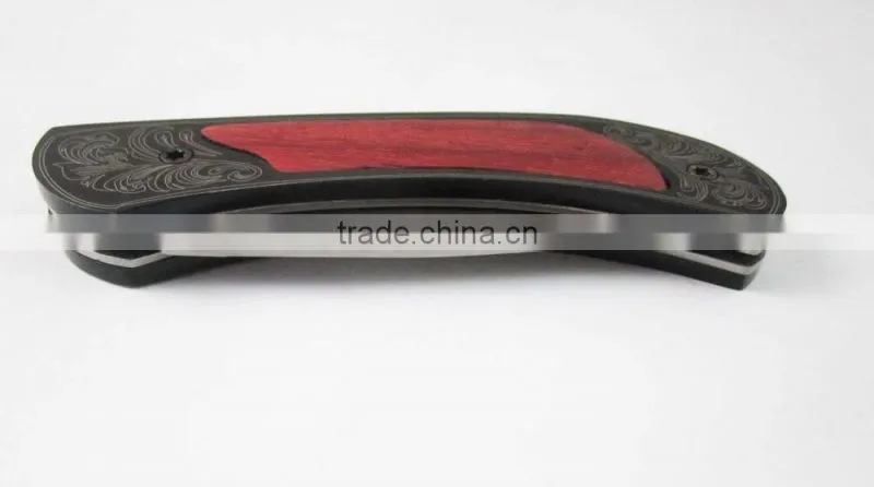 Wood Handle Stainless Steel Suvival Folding Pocket Tool
