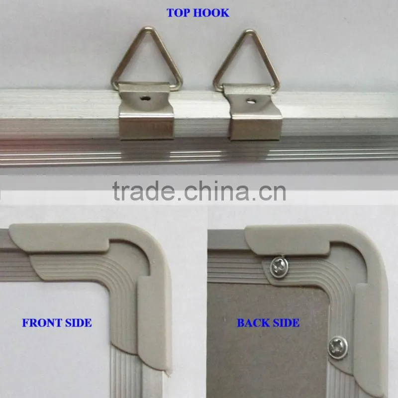 2014 hot selling cheap office magnetic white board standard size