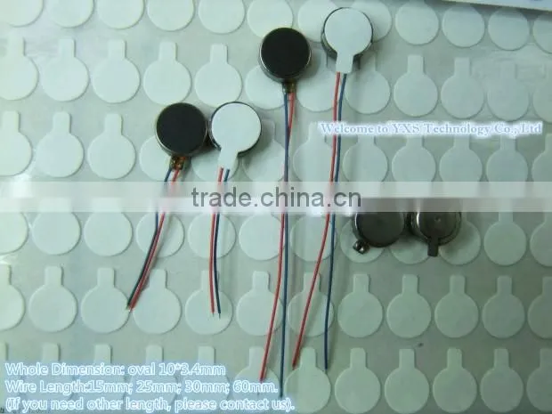 Kind shooting Round Flat 10 * 3.4MM Phone vibrator c 15MM 25MM 30MM 60mmwires In stock~