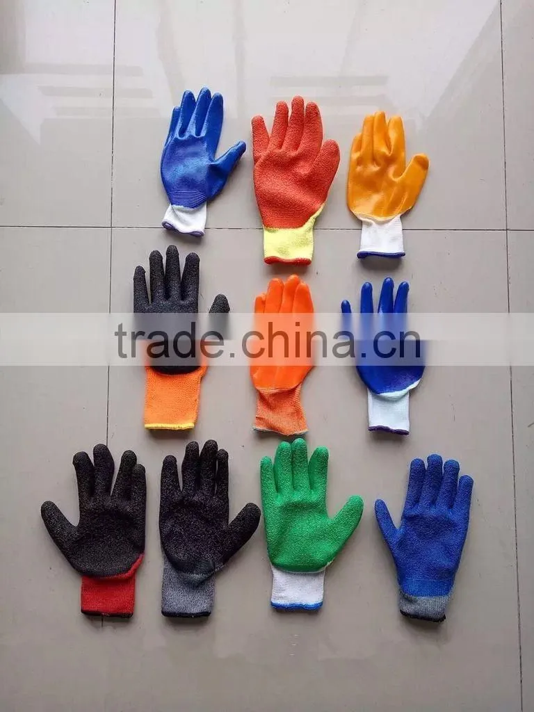 Rubber Cotton Gloves/Garden Gloves From Guangzhou Manufacturer