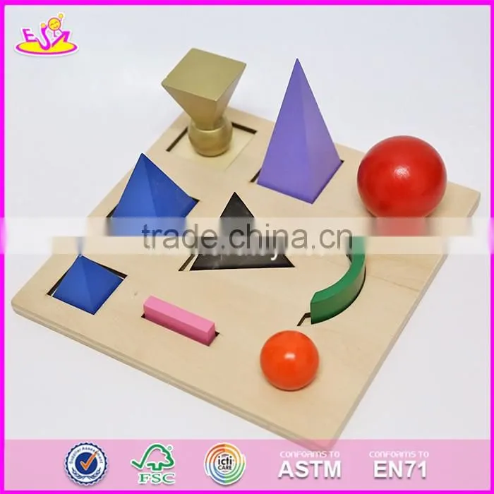 2017 New design toddlers preschool wooden montessori toys W12F010