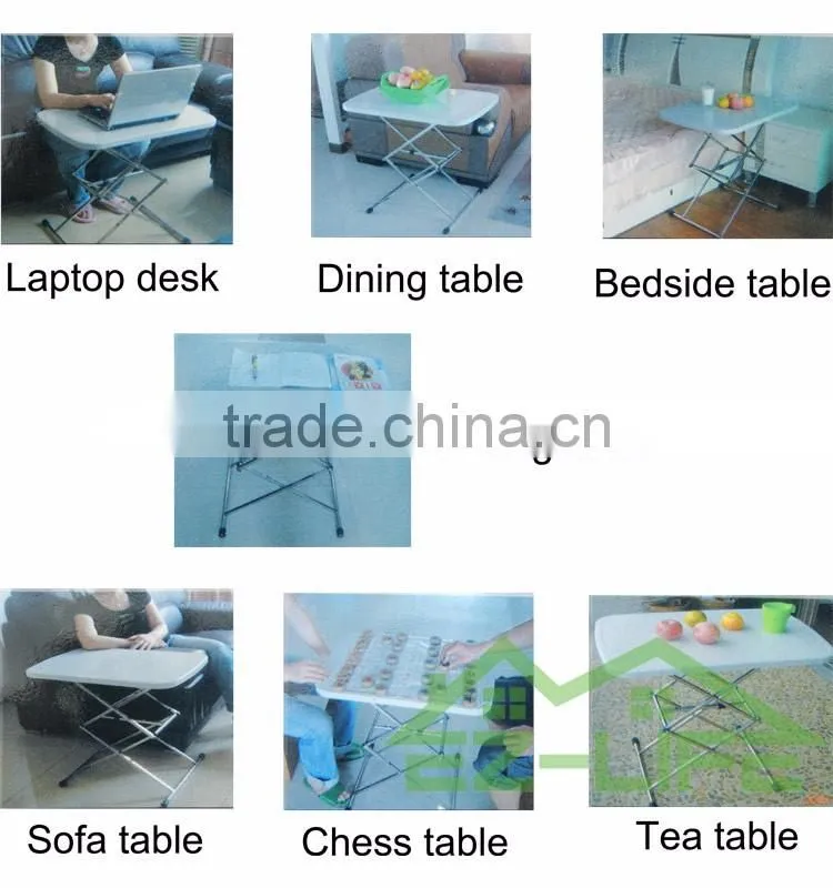 2017 modern plastic foldable table for outdoor furniture