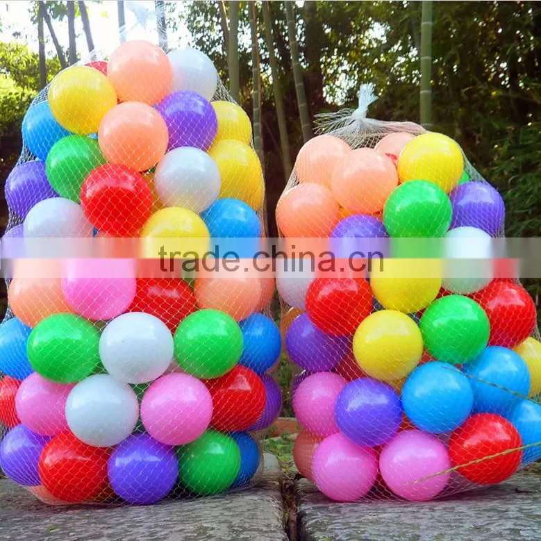 cheap multi-colored PE plastic pit ball play balls for Pond Playground,Swimming Pool children toy