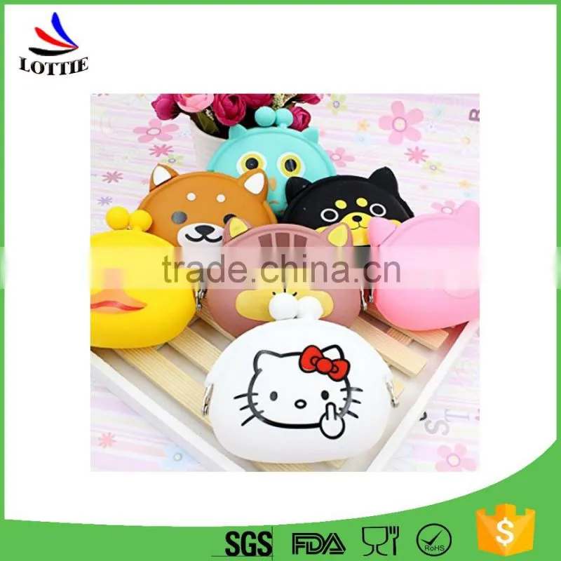 Lottie supply Silicone Rubber Coin Purse