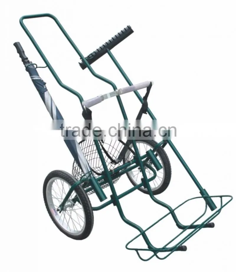 China golf bag cart factory wholesale 3 wheel golf trolley