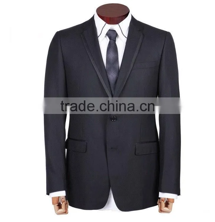 High fashion wool and silk trendy tuxedos with shiny satin on lapel