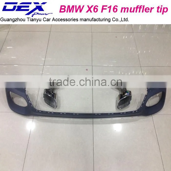 automotive parts for B~MW X6 F16 muffler tip PP rear diffuser