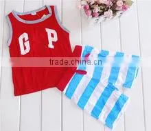 100% cotton baby clothes with different color and designs