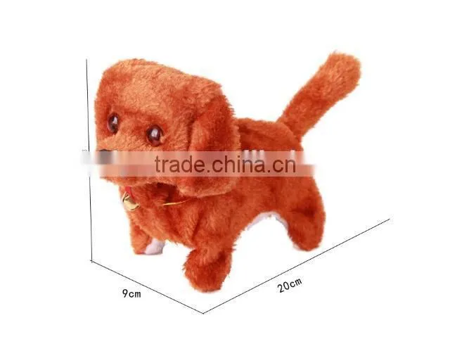 Electric singing plush dog toy musical plush dog toy for sale