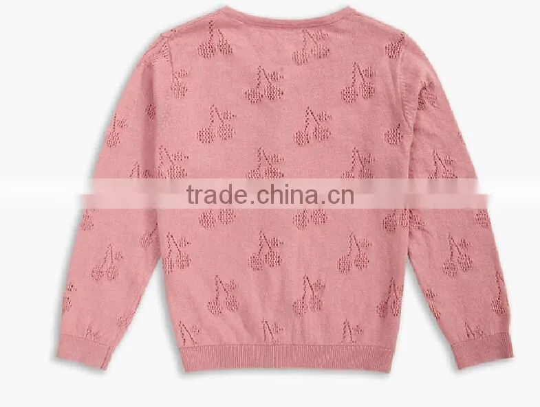 pink berry crocheted pattern infant toddler baby girls cardigan sweater