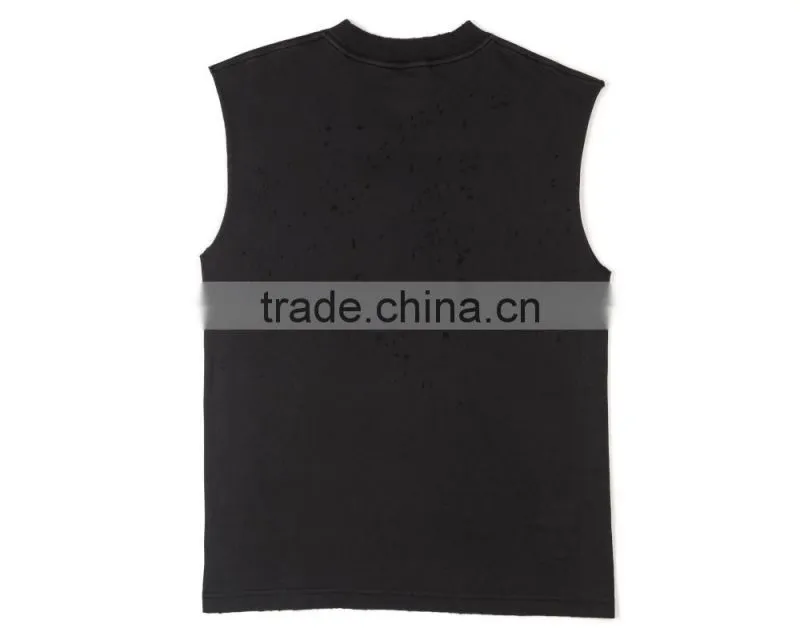 eaten muscle tee with custom logo for man