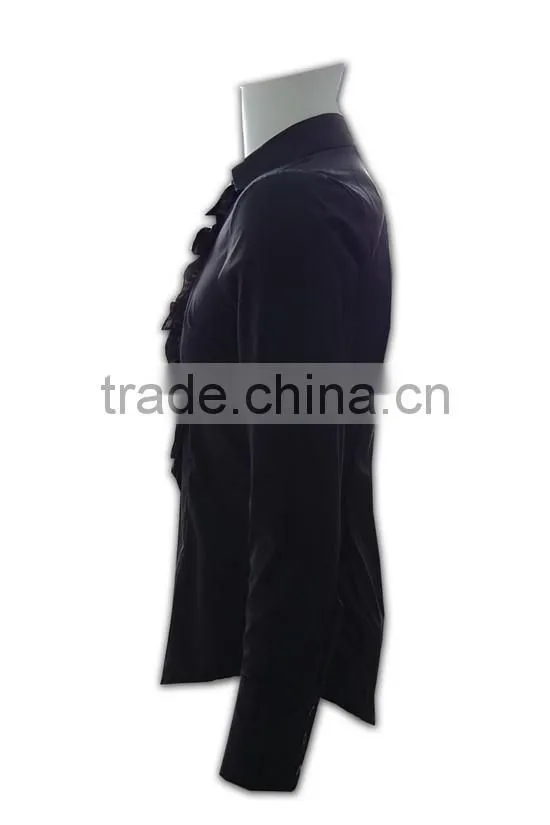 ISO 9001 Audit factory tailored fashionable ladies formal dress shirt