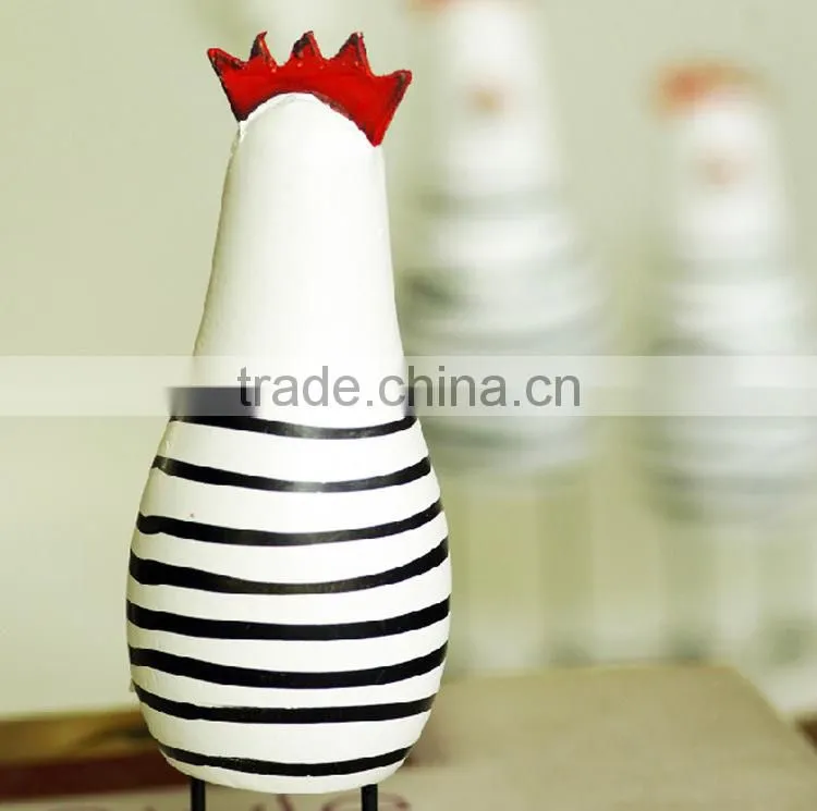 factory sale cute chicken family woodcarving easter decoration