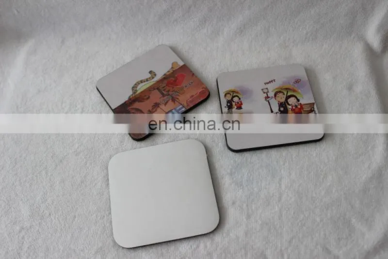 sublimation wood tea coaster with pearlescent tea cup coaster hardwood coffee cup mats