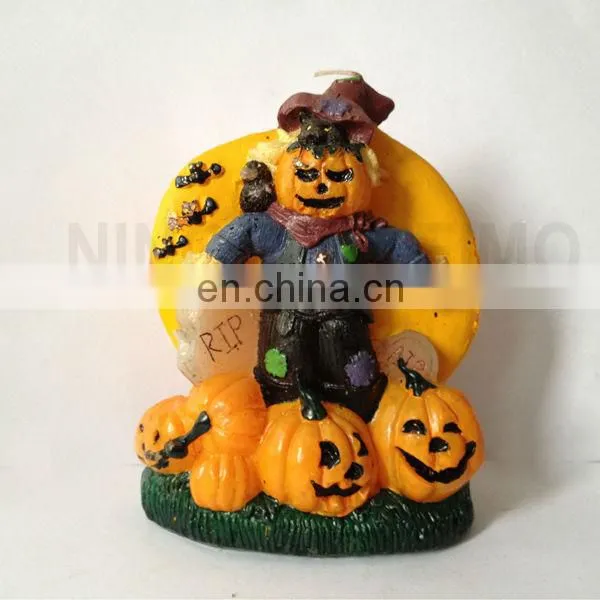 Halloween pumpkin shaped candles