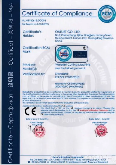 CE certificate