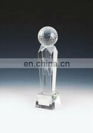2013 crystal golf trophy award cup made in China