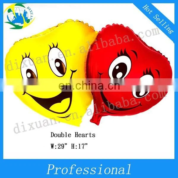 (DX-QQ-0038)24" HEART-SHAPED BLUE FOIL BALLOON