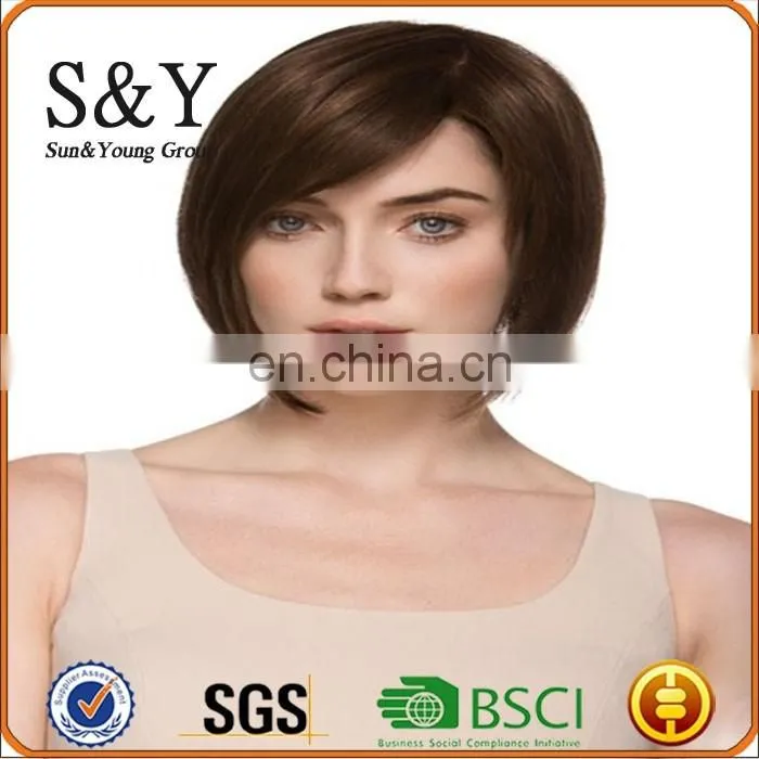 Stright Bobo Style Sythetic Wig Ployster Hair Wig Short Straight hair Wig