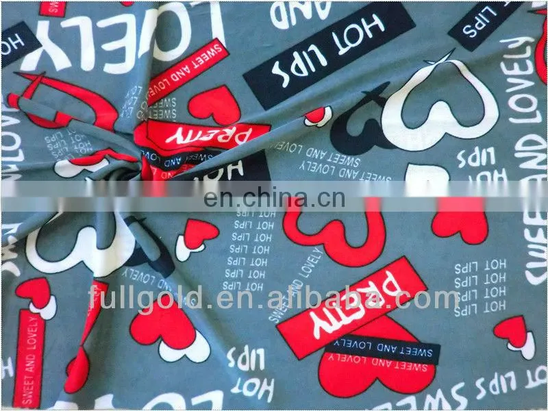 Fashion new design pretty colorful digital printing jersey elastic fabric