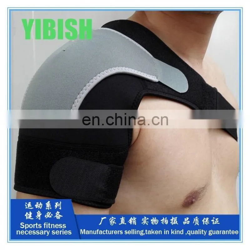 FDA Approved Adjustable Single Shoulder Brace Elastic Gym Sports Support Strap Wrap,orthopedic braces#HJ0001