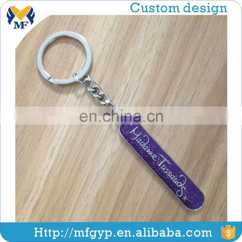 2017 New fashion custom advertising souvenir metal keychain
