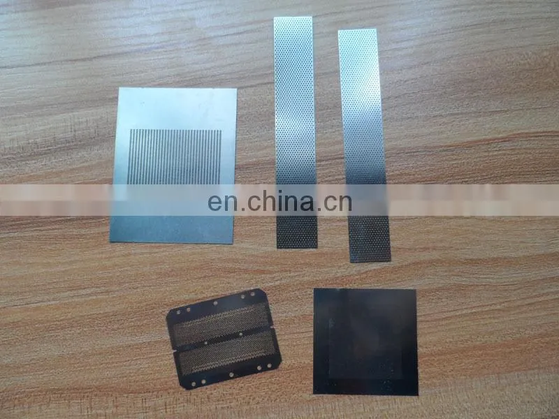 Custom Metal shaving razor blade of chemical etching