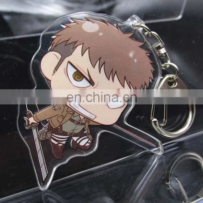 PMMA material cartoon cute blank acrylic keychain