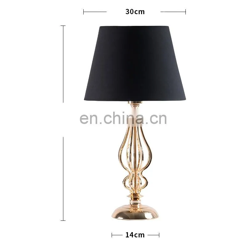 metal home decor desk lamp for hotel lobby coffee bar and bedroom