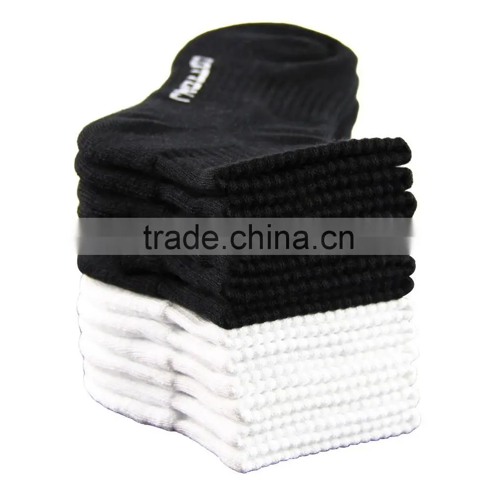 Quality wholesale socks black knitted sports athletic socks