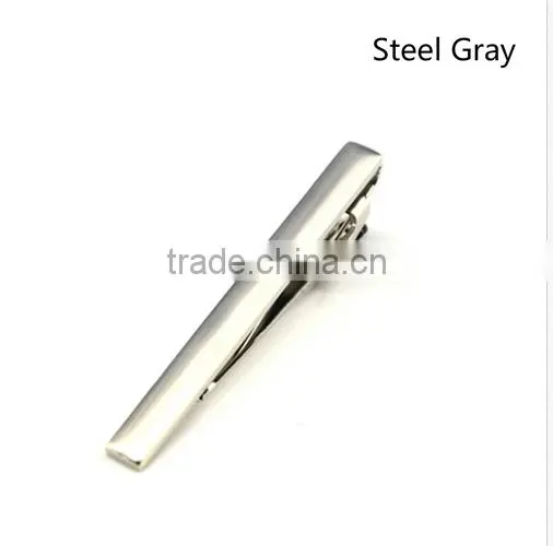 Charm Man Necktie Tie Clasps Clip Pin Bar Multi-Color Wedding Stainless Steel