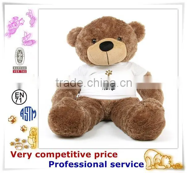 Custom production animal plush toy big bear