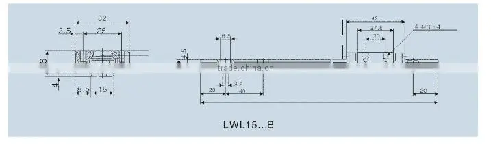 EIHE 15B linear guide rail