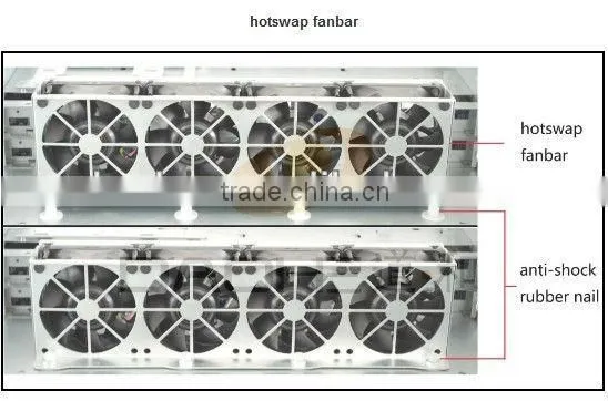 2U 8*2.5''/3.5'' HDD with 600W Power Supply Server Case for Webhost Project