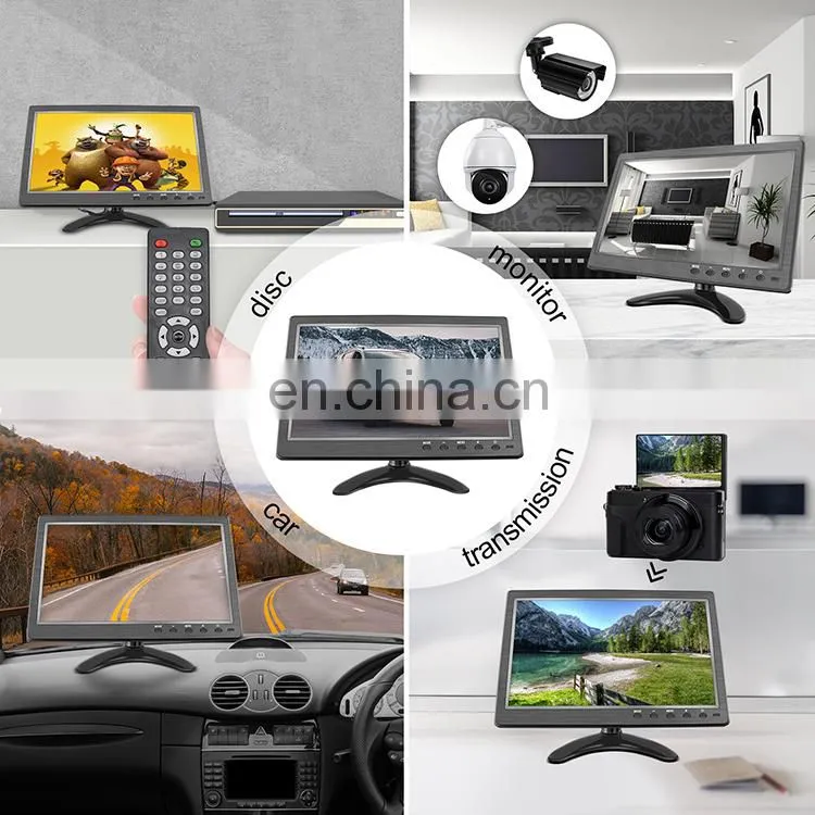 10.1 Inch PC Computer Monitor with HDMI/VGA/AV/BNC/USB input for CCTV Camera