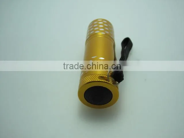 Ningbo handheld flashlight 9 led mini flashlight
