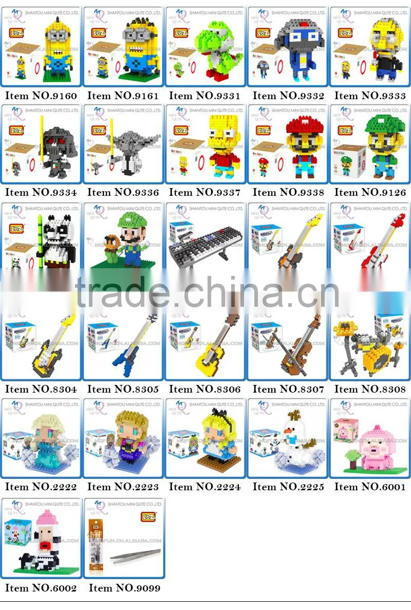 2016 new products Mini Qute loz diamond block 3d puzzle educational toys 3d games 3d puzzle toy