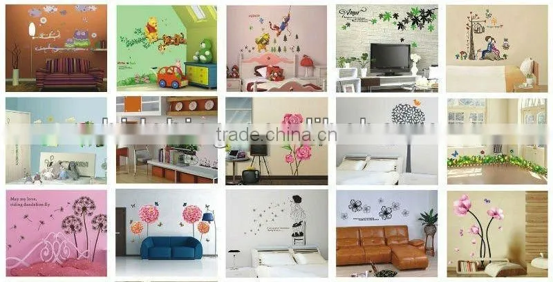 Children's height pvc wall stickers for sitting room